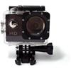 Gettimore Action Camera 4K Ultra HD impermeabile con schermo da 2 pollici, 30 fps 170 ° grandangolare, telecomando, per snorkeling, nuoto, sport all'aria aperta, compatta, 6 x 4 x 3 cm, nera