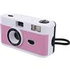 Holibanna 1pezzi Macchina Fotografica Vintage Riutilizzabile Flash Fotocamera Retro in Rosa Batteria Per Principianti e Appassionati Fotografia
