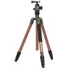 Fotopro - Treppiede Monopiede Traveler 4 Sezioni Alluminio - X-Go Predator - Colore Marrone-