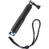Mantona 21283 Teleskop Haltestange L 50 cm für GoPro Adaptersysteme schwarz/blau