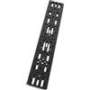 Generico Piastra di montaggio a coda di rondine in metallo larga 445 mm | Struttura robusta, accessorio telescopio(Black)