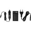 vhbw caricatore compatibile con Olympus PS-BLN1 camera - Stazione di carica + cavo auto, spia di carica, 8,4 V