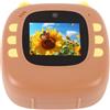 Fabater Fotocamera Istantanea, Fotocamera Selfie HD da 20 MP con Doppio Obiettivo e Zoom 4x per Ragazzi e Ragazze in Viaggio, Compatta e Carina (Caffè)
