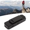 Annadue Videocamera Sportiva HD 1080P con Clip Posteriore, Videoregistratore con Obiettivo di Rotazione di 90 Gradi con Assorbimento Magnetico, Operazione con Tasto, per Casa e