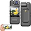 JOJIDE Bodycam, HD WiFi Mini Telecamera Portatile Digitale Videoregistratore Polizia Body Cam Infrarossi Visione Notturna Sport