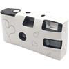 HLBEST Macchina fotografica monouso, uso 35 mm, con lampeggiante e 27 esposizioni, pellicole a colori incluse, per celebrazioni, regalo di compleanno, narrazione, usa e getta