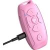 ERZU Otturatore universale wireless per selfie, telecomando per video dal vivo con denti blu, ricarica USB intelligente, portata di rilevamento 10-15 m, per e-book Tik-Tok e iOS