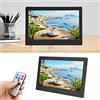 Sustvita HD LCD Display Digital Picture Frame, Frame di foto digitale intelligente da 10,1 pollici con telecomando, risoluzione 1024x600, include funzionalità di calendario, (EU Plug)