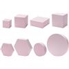 LeFangGangChan 8 pezzi di scena per fotografia, cubi geometrici in schiuma, per gioielli, cosmetici, accessori per ripresa, modellismo, decorazione, rosa