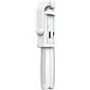 SCRUBY LHB99 - Treppiede per selfie e telefono, portatile, con telecomando wireless Bluetooth, colore: bianco