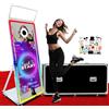 Aookely Magic Mirror Photo Booth Machine, mini PC integrato, luce RGB e sincronizzazione musicale per feste di nozze (macchina da 65 pollici, touch screen da 43 pollici) (bianco, cabina fotografica)