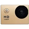 Ekrfxh SJ4000X - Videocamera sportiva impermeabile, grandangolare a 140°, Full HD, 12 MP, schermo LCD da 5,1 cm, per ciclismo, equitazione, vlog subacquea, 30 m, con molti accessori (oro)