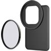 Generic Supporto per telefono con 67 mm 2 Black Diffusion per 15 Pro 14 13 12 filtri ND CPL compatibili Supporto leggero ABS PC