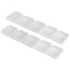 Qiilu Custodia per Portabatteria 10 Pezzi Contenitore per Custodia in Plastica Trasparente Resistente all'umidità Contenitore per Custodia per 3 4 5 6-3 plastic battery case