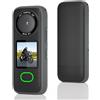 TKMARS Action Cam 4K,Fotocamera Sportiva Mini,Action Cameras IPX6,Schermo Touch IPS 1.4, 48MP, Batteria 1200mAh,Kit Accessori per Casco/Bici/Moto,Prospettiva in Prima Persona