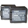 vhbw 2x Batteria compatibile con Panasonic HDC-SD200, HDC-SD300, HDC-SD600, HDC-SD707 videocamera camcorder (1000mAh, 7,2V, Li-Ion) con infochip