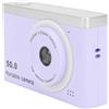 Generic Fotocamera Digitale HD, Fotocamera Digitale Portatile con Zoom HD 8X con Luce di Riempimento per la Fotografia (PURPLE)