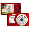 BAFEIYA Registratore per videocamera Vlogging con videocamera Fotocamere digitali compatte Vintage retrò for fotografia 48MP 4K Vlog videocamera con messa a fuoco automatica videoregistratore portatile(128G S
