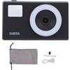 Fabater Fotocamera Digitale 4K per Fotografia e Video, Fotocamera per Vlogging Anti-vibrazioni con Schermo da 48 MP e 2,4 Pollici con Luce di Riempimento, Oltre 20 Filtri e Fotocamera