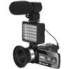 BAFEIYA Registratore per videocamera Vlogging con videocamera Full 4K Digital Camera Video Videocamera Vlog 48MP for lo streaming live con Messa a fuoco automatica Registratore digitale Time Lapse(32GB SD Car