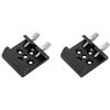 Gvvsjgdbis 2 x Adattatore di base per occhiali di ricerca telescopio, base piatta per fessura a coda di , accessori di conversione filettatura 1/4 nero