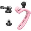Tmboryuu Supporto universale a sgancio rapido in silicone per fotocamere sportive per manubri da 20-60 mm, cinghia flessibile per montaggio bici