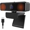 JOJIDE Webcam V11 1080p 60fps Mini Web Computer Camera Webcam for PC con doppio microfono Videocamera USB 1440P 30fps FHD 2K