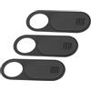 Uonlytech 3 Pz Copertura Della Privacy Triplicare Etichetta Auto Stand Video Blog In Piedi Ragnatela Adesivi Accessori Copertura Decorativa Copertina Web Coperture Black Plastica Abs
