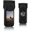 Generic Protezione dell'obiettivo per Insta360 X3, custodia protettiva del cappuccio dell'obiettivo della fotocamera per X3/X2 protezione dell'obiettivo della fotocamera d'azione