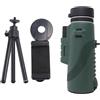 Kahdsvby Telescopio monoculare monoculare da 80 x 100 per adulti monoculare monoculare compatto per adattatore smartphone con treppiede