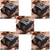 Mealoodiousmusea 5 set Telescopio Plastica 30x60 Ottico Binocolo Spotting Scopes Visione Trasparente Telescopi Accessori Campeggio Focus Binocolo Pellicola rossa, nero