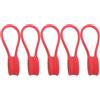 SHINROAD Fascette magnetiche riutilizzabili 5/10 pz avvolgicavo in silicone Twist Cord Organizer clip per cuffie Home Office Scuola titolari resistenti alla polvere rosso