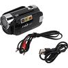 Kavolet Videocamera 4K 48MP Videocamera con Rotazione di 270° Videocamera Schermo a Colori Portatile Full HD Videocamere Digitali con Zoom 16X (#1)