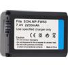 VBESTLIFE NP-FW50 7.4V 2200mAh Batteria Agli Ioni di Litio di Ricambio per A6000 A6500 A6300 A7 A7II A7SII A7S A7S2 A7R A7R2 A7RII A55 A5100 RX10 RX10II
