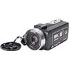 Sxhlseller Videocamera 8K con 64MP e Zoom 18x |Touchscreen da 3, Luce di Riempimento a LED, Funzione Webcam, Slitta a Contatto Caldo per Viaggi di