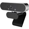 JOJIDE Webcam USB 4K, messa a fuoco automatica da 8 MP, plug & play con adattatore di tipo C e treppiede for streaming, chiamate con zoom, creazione di contenuti(B02-1080P webcam)