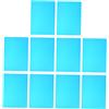 DIYEAH 10 Fogli Pellicola Filtro Colore Sovrapposto per Correzione Luce Video e Foto, Gelatine Trasparenti Blu 30x21 Cm, per Illuminazione Fotografica e Video Professionale