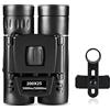 ZXZZAS Visori Notturni, Binocolo potente 50000M 500x25 300X25 200x25 Telescopio a lungo raggio Binocolo pieghevole for visione notturna debole for campeggio da caccia(200X25 Set)