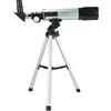 JMOZHCD Telescopio per bambini, obiettivo con ampia apertura da 50 mm, telescopio adatto per principianti di astronomia, telescopio portatile con supporto