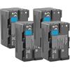 CQJFCYBRA BP-U35 BP-U30 U30 Batteria 3400mAh+Caricabatterie Rapido, Compatibile For Sony, For PXW-FS5 PXW FS7M2K X160 X180 X200 EX1 EX3 F3 F3K(4 Pcs Battery)