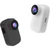 BJdfgE Mini WIFI Action Camera 4K HD Clip posteriore portatile Anti-shake Thumb Pocket Cam Video Body Recorder Videocamere sportive Magnete(WHITE)