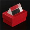 Generic Lenti in vetro ottico Esperimento di riflessione della luce ottica di cristallo del prisma triangolare K9 con confezione regalo rossa(50X30X30mm)