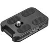 Andoer QR di 60 alluminio universale Piastra a sgancio rapido 1/4 vite di fissaggio con cinghia di fissaggio per Arca Swiss standard testa a sfera treppiedi per Canon Nikon Sony DSLR Fotocamera