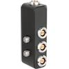 Montesy 0B 2Pin Femmina 3 Uscita Cavo Splitter di Potenza Per Telecamere Con Lega di Alluminio Con 1/4 Di Pollice Vite Durabilità Cavo Splitter di Potere