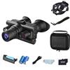 Generic Occhiali for visione notturna con casco digitale a infrarossi 4K, occhiali termici, binocolo termico, monocolo a infrarossi montato sulla testa for adulti, con scheda di memoria 32G