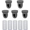 ZHOUXYFDC Serrature Per Borse 10/20 pezzi di fermagli in metallo for borse, borse a tracolla, chiusure a scatto, accessori fai da te(Black1,20pcs)