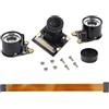 BAPPRJJ For Raspberr 5 Macchina Fotografica IR CUT Visione Notturna Focu Regolabile Modulo Telecamera 1080P OV5647 60 Gradi for RPI 5 Pi5 Zero(With Light)