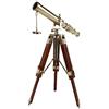 MALLA INCORPORATION ; A TRULY HANDCRAFTE Malla Inc. Nautical Vintage Ottone Telescopio Su Treppiede In Legno - Telescopio Antico Desktop per Decorazione Casa & Accessori Da Tavolo Nautica Spyglass Telescopio per Navy e Outdoor Adventures