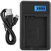 Aumotop Caricabatteria EN-EL14 per D5100 D3100 D3200 D3300 Coolpix P7000 DF