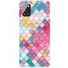 MUTOUREN Cover per Samsung Galaxy A41 Custodia in Silicone TPU Trasparenti Ultra Sottile Antigraffio Antiurto Protettivo Case con Pellicola Proteggi Schermo, Cubo Colorato
